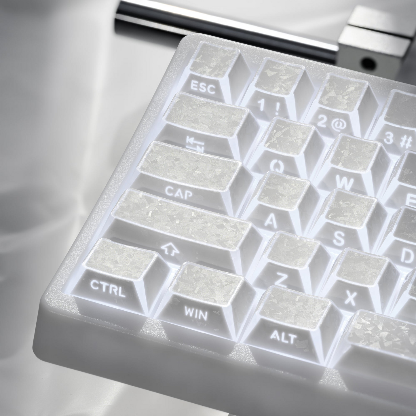 XVX PRISM Forged Carbon Shine-Through Cherry Profile 136-Key PBT Keycap Set