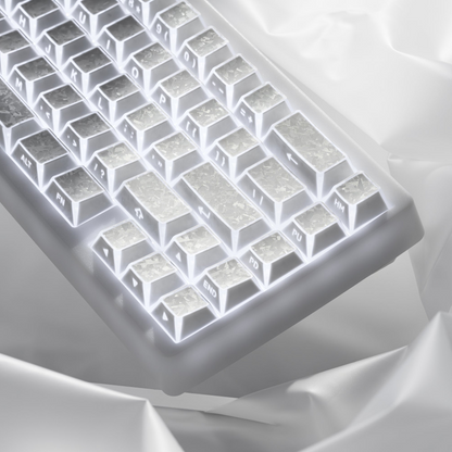 XVX PRISM Forged Carbon Shine-Through Cherry Profile 136-Key PBT Keycap Set