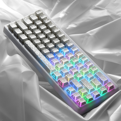 XVX PRISM Forged Carbon Shine-Through Cherry Profile 136-Key PBT Keycap Set