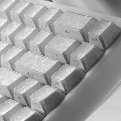 XVX PRISM Forged Carbon Shine-Through Cherry Profile 136-Key PBT Keycap Set