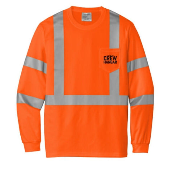 Mesh Long Sleeve Safety Tee – Built Tarmac Tough x The Crew Hangar (CornerStone® CS203)