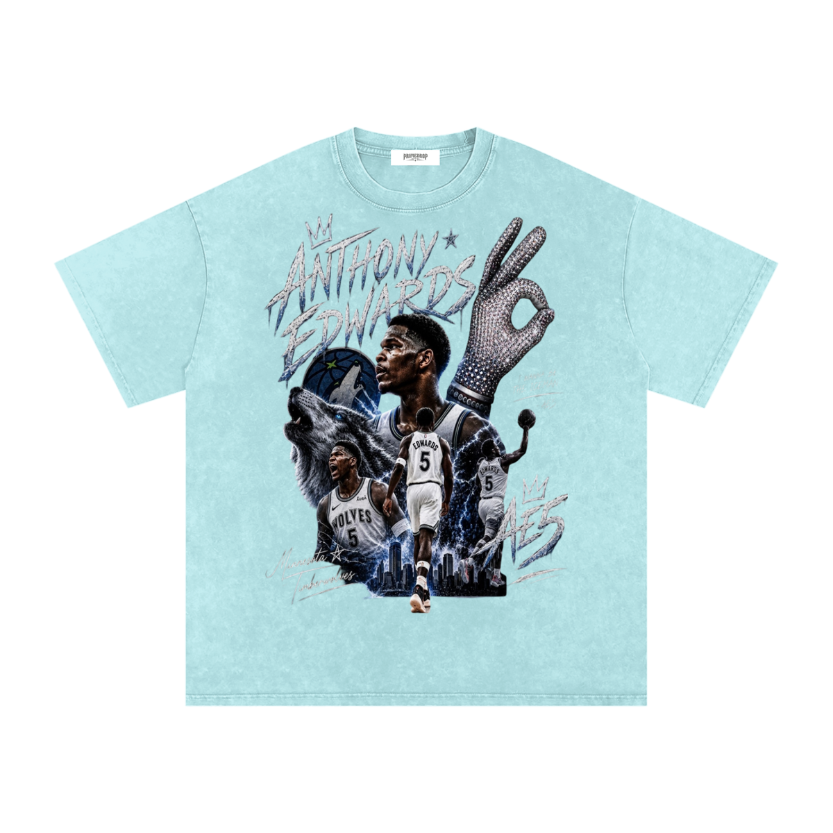 Iceman Ant Man Snow Washed Oversized Cotton T-Shirt