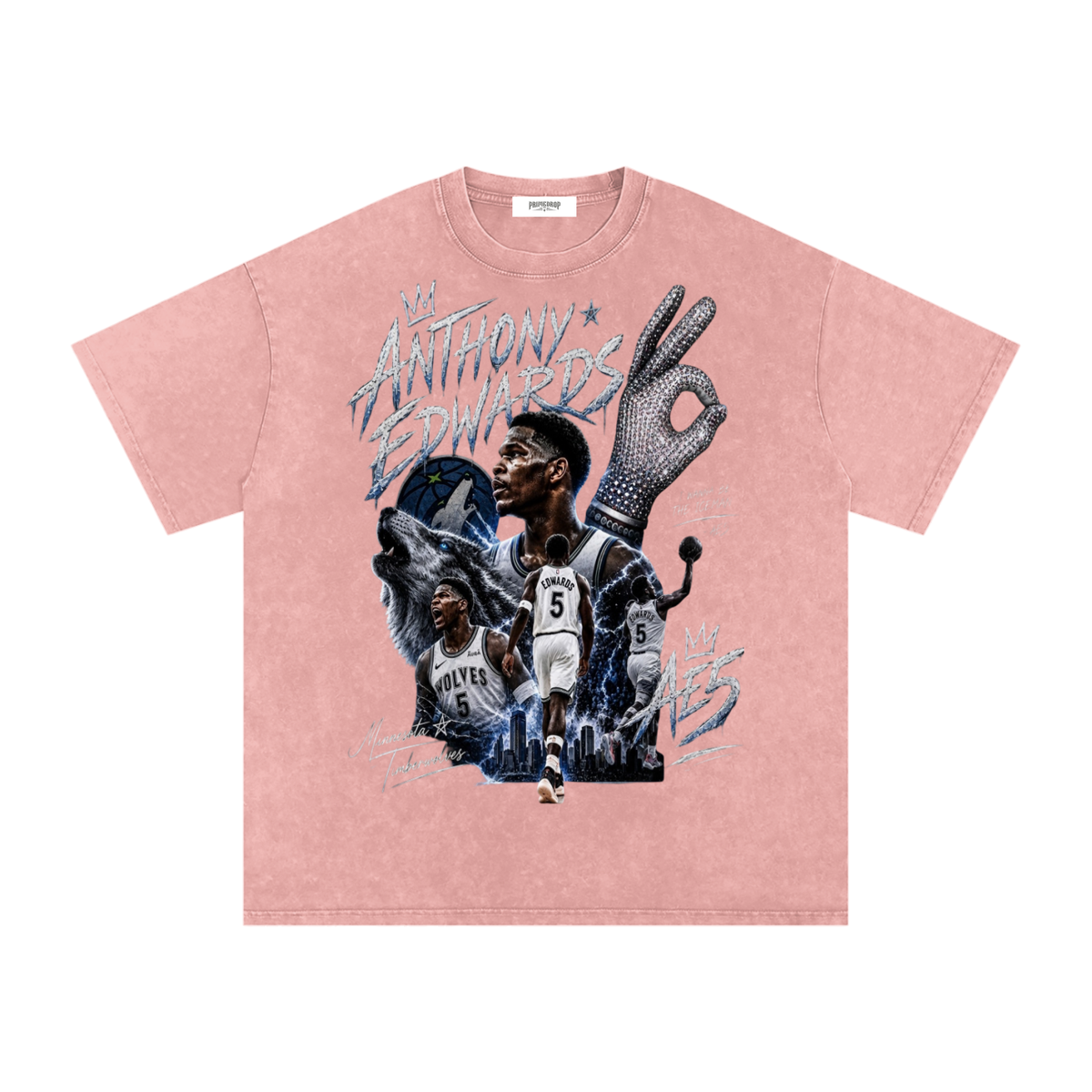 Iceman Ant Man Snow Washed Oversized Cotton T-Shirt