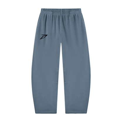 Unisex Vintage Washed Barrel Leg Sweatpants