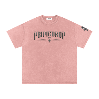 Snow Washed Oversized Cotton T-Shirt