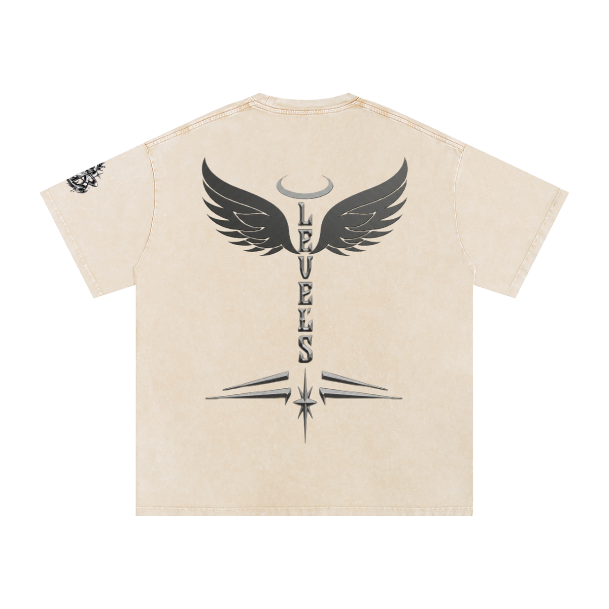 Snow Washed Oversized Cotton T-Shirt