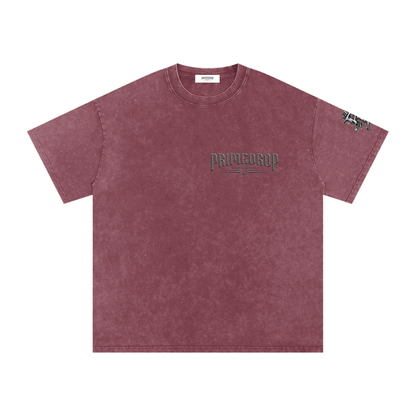 Snow Washed Oversized Cotton T-Shirt
