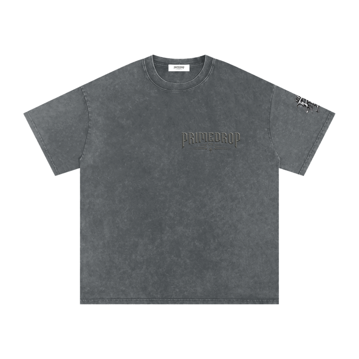 Snow Washed Oversized Cotton T-Shirt