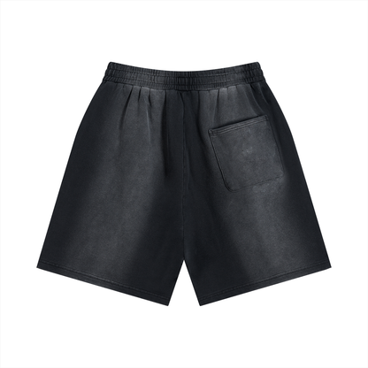 Sun Fade Distressed Shorts God's Plan