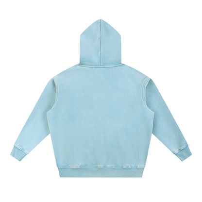 Pink Spyder Snow Wash Fleece Oversize Hoodie