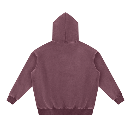 Pink Spyder Snow Wash Fleece Oversize Hoodie