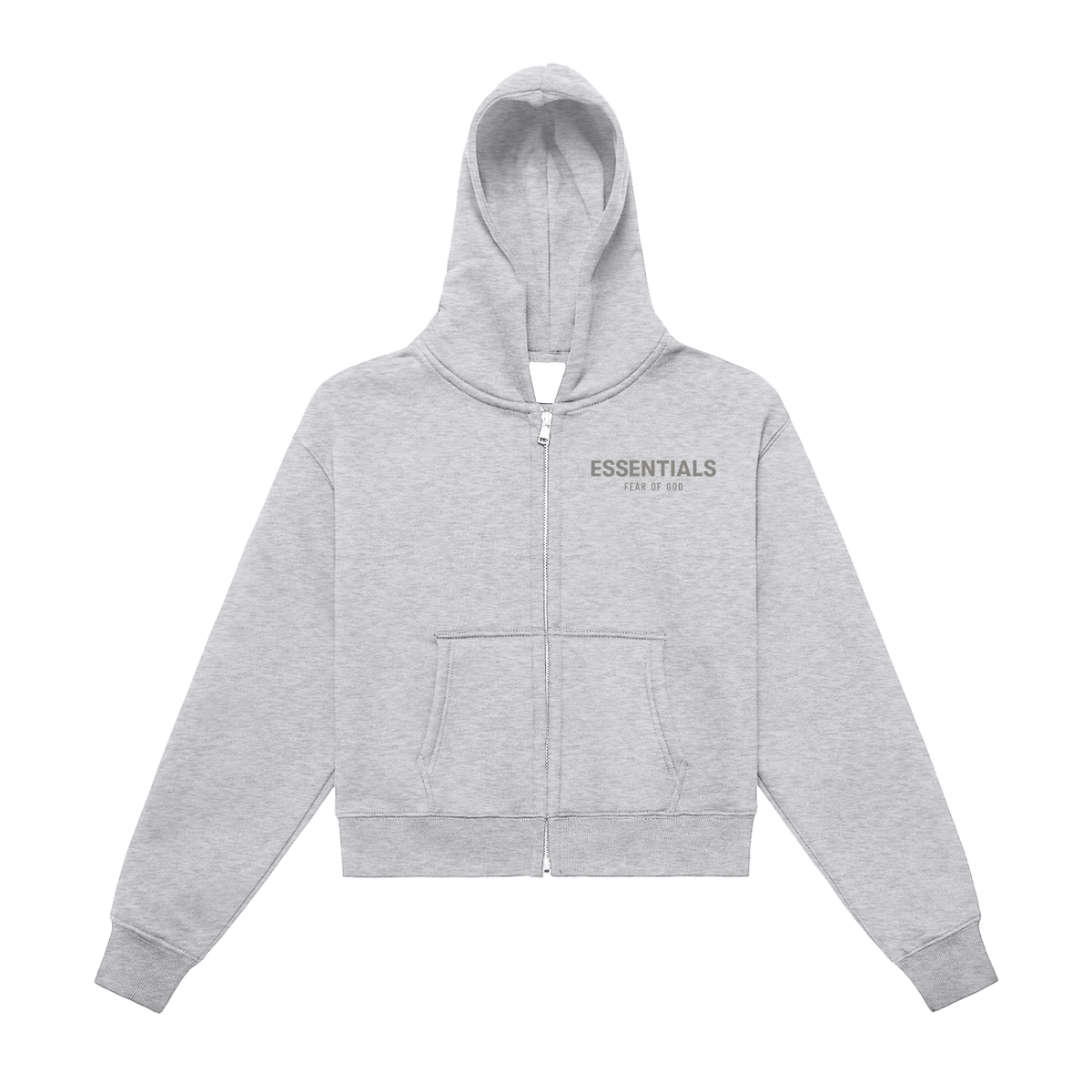 Women’s Fleeced Zip-Up Cropped Hoodie
