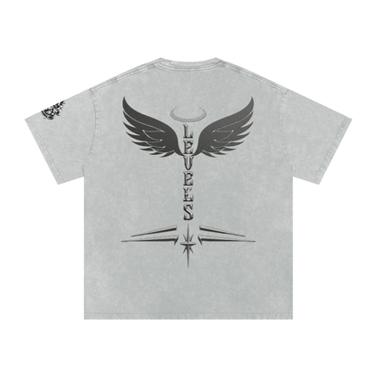 Snow Washed Oversized Cotton T-Shirt