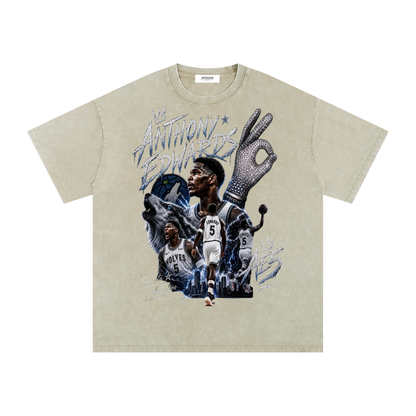 Iceman Ant Man Snow Washed Oversized Cotton T-Shirt