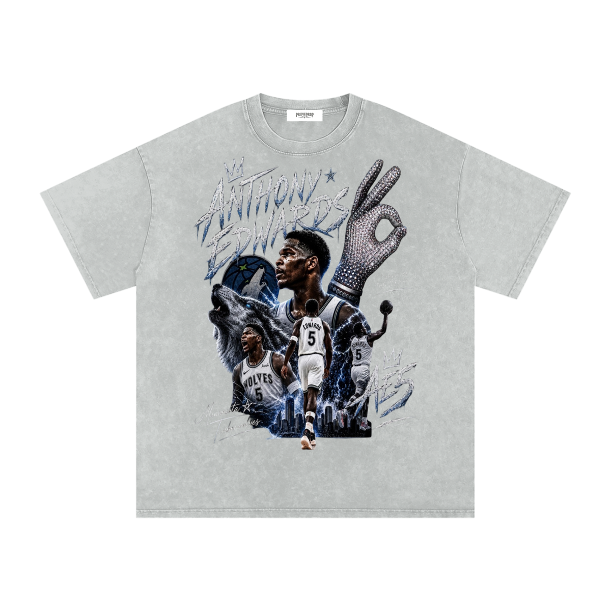 Iceman Ant Man Snow Washed Oversized Cotton T-Shirt