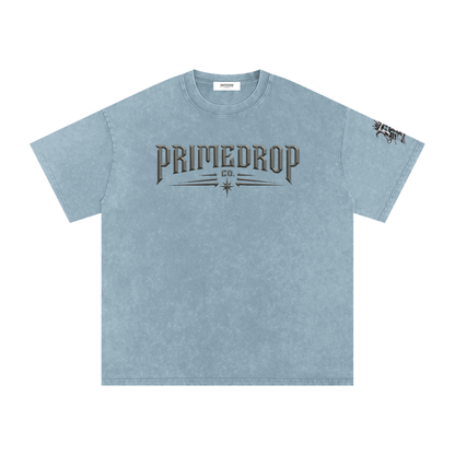 Snow Washed Oversized Cotton T-Shirt