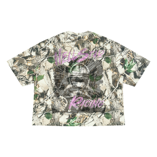 Hellstar Pink Tree Camo Boxy T-Shirt