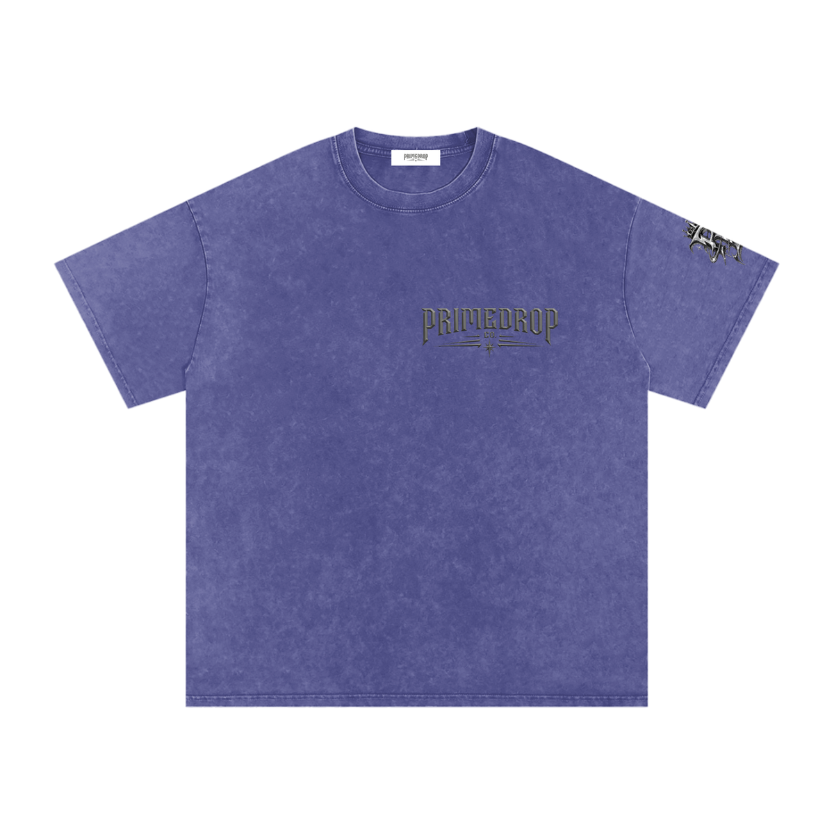 Snow Washed Oversized Cotton T-Shirt