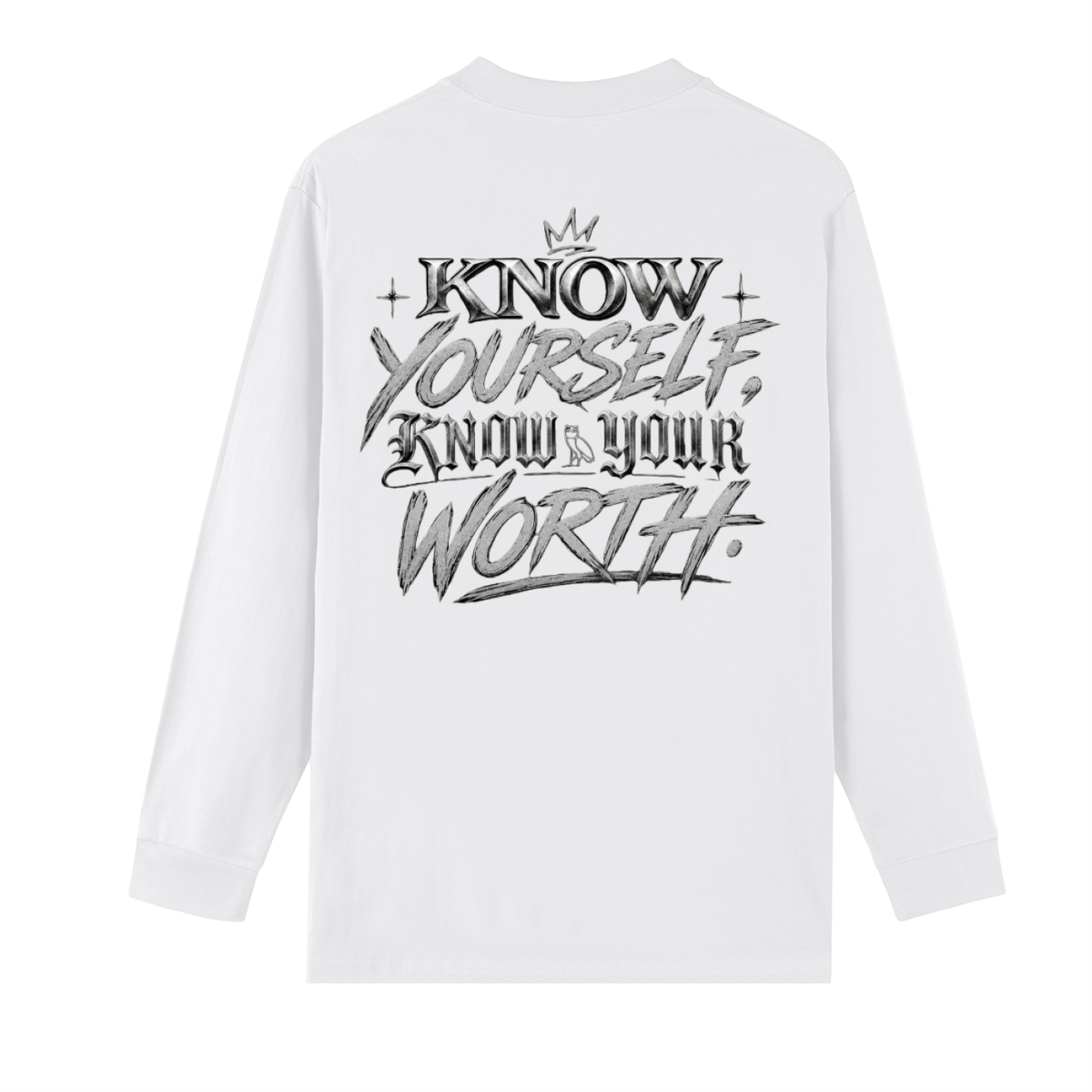 Drake OVO Crew Neck Drop Shoulder Long Sleeve Shirt