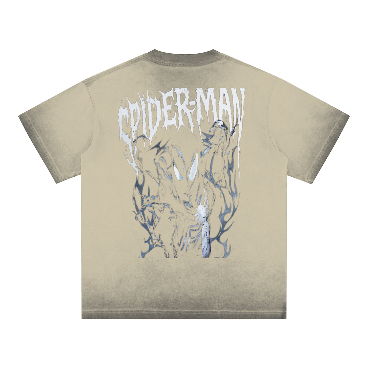 Spider-Man Reverse Dyed Loose Cotton T-Shirt