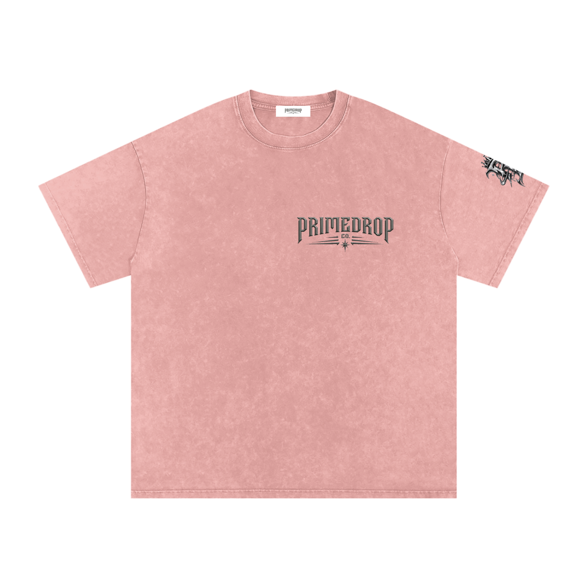 Snow Washed Oversized Cotton T-Shirt