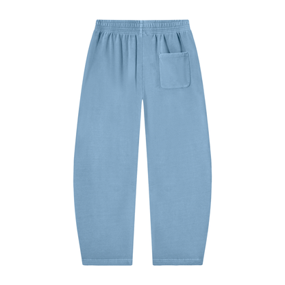 Unisex Vintage Washed Barrel Leg Sweatpants