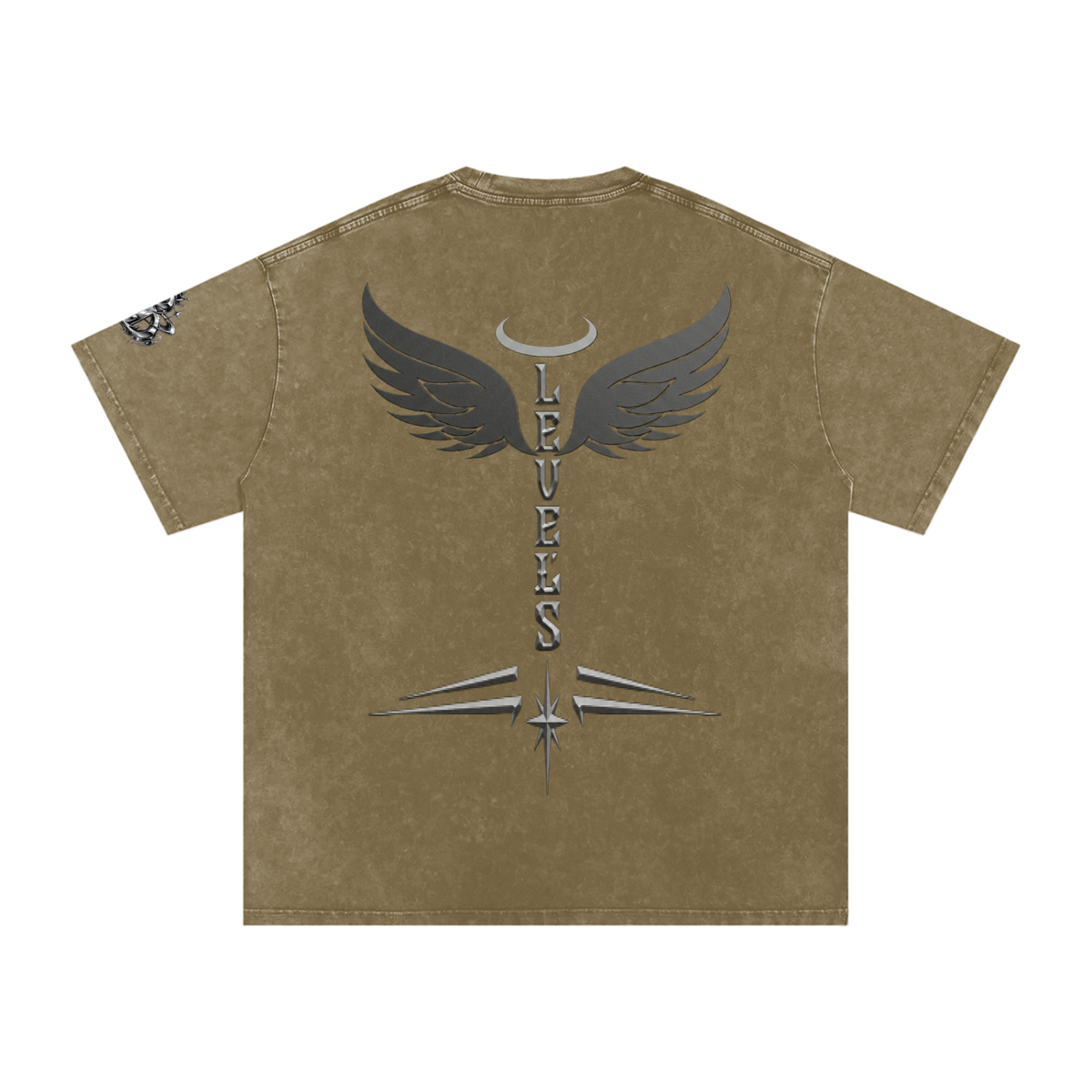 Snow Washed Oversized Cotton T-Shirt